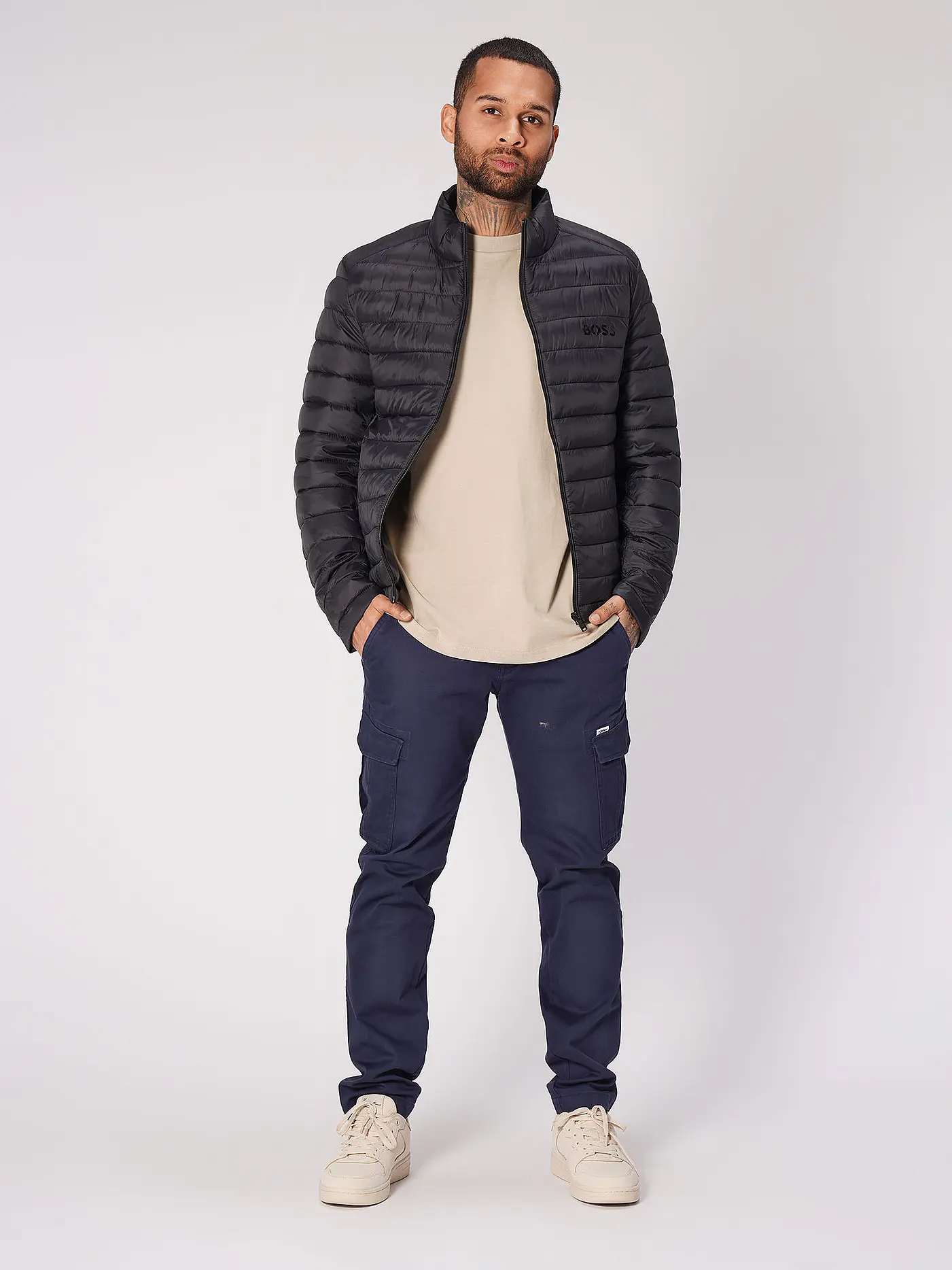BOSS | Leichtsteppjacke CALANSOS | schwarz